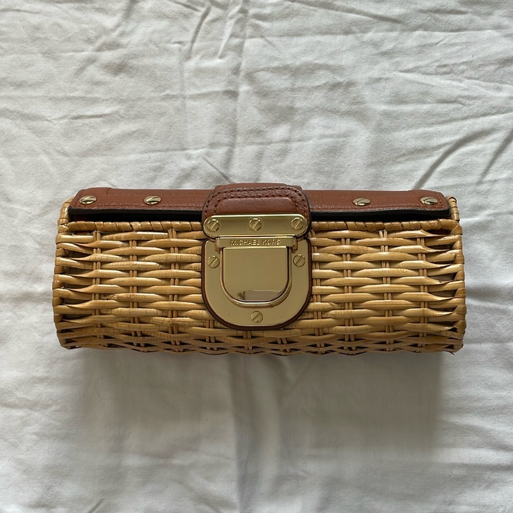 Michael Kors Basket Weave Clutch